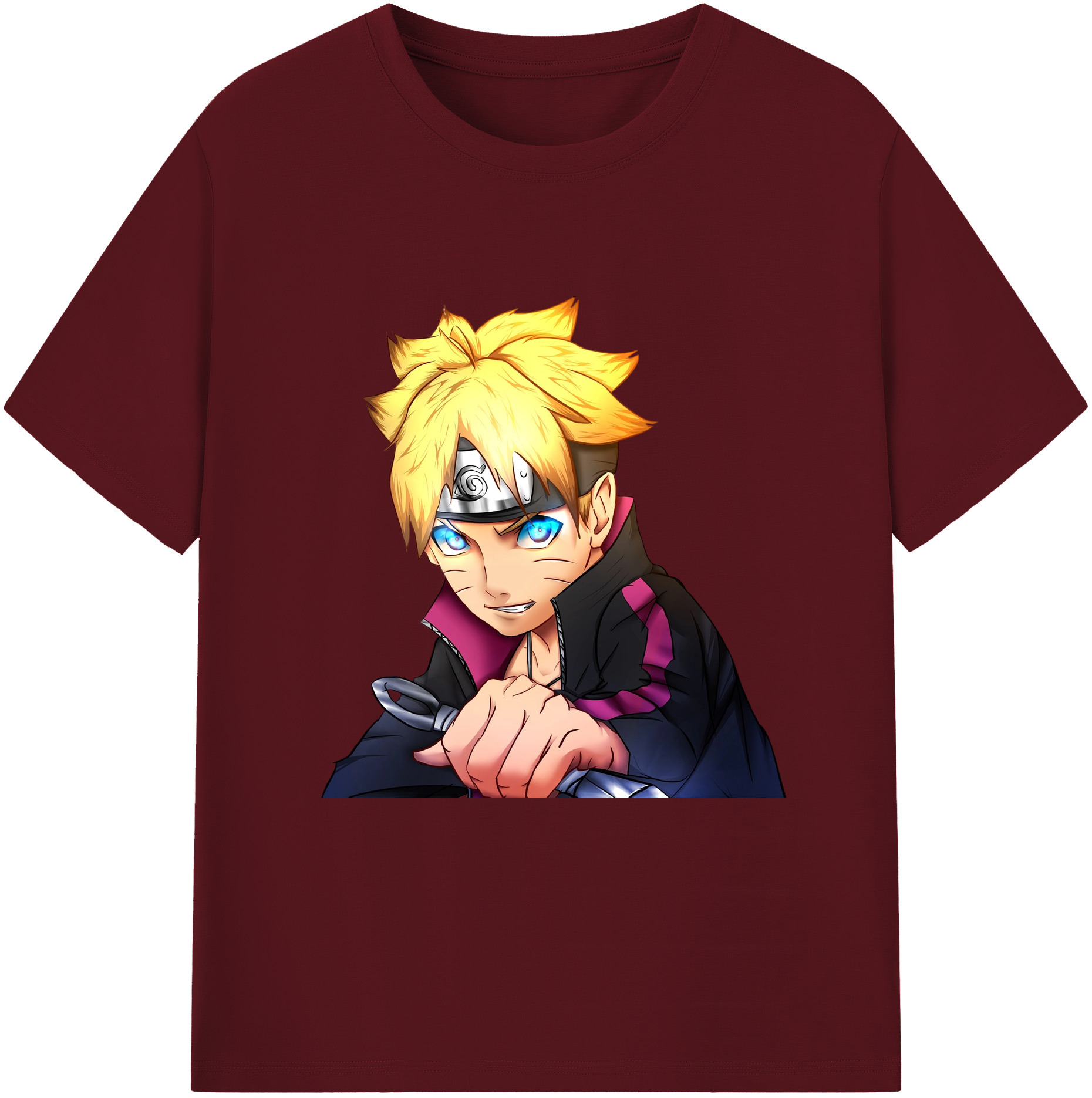 （画像用） NARUTO -ナルト- うずまき ボルト Uzumaki Boruto 綿100％半袖Tシャツ（フロントプリント）